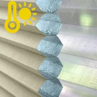 Tkanina Plaster Miodu Termo WB 200 Jasny Beż + Firana