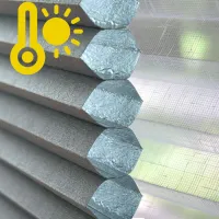 Tkanina Plaster Miodu Termo WB 209 Ciemny Szary + Firana