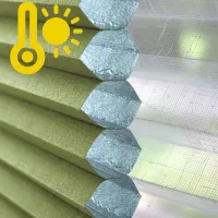 Tkanina Plaster Miodu Termo WB 203 Oliwkowa Zieleń + Firana